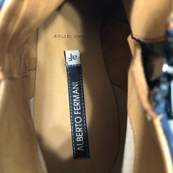 Alberto Fermani blue suede boots size 38 ( b#3) - Picture 6 of 8